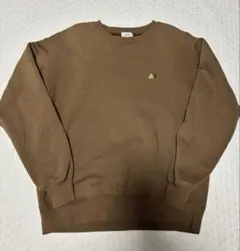 coen コーエン　裏起毛　トレーナー　スウェット　メンズ　ブラウン　くま　M