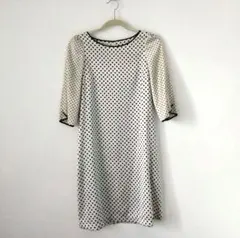 トレゾア　ドット 七分袖ワンピース