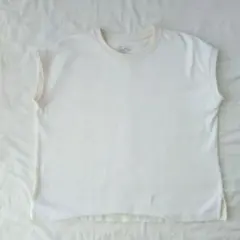 無印良品 フレンチスリーブ Tシャツ イエローLのサムネイル