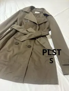 【美品】PLST　プラステ トレンチコート　カーキ　S