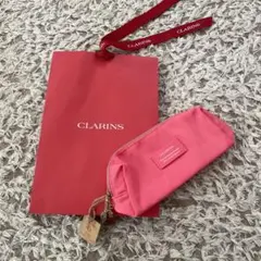 CLARINS ピンク ポーチ