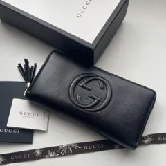 437 極上美品 GUCCI グッチ SOHO 長財布 ラウンドファスナーのサムネイル
