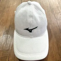 MIZUNO メッシュキャップ ホワイト テニスキャップのサムネイル