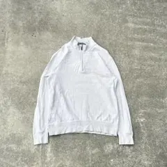 90s Chaps ラルフローレン ハーフジップスウェット usa古着 短丈