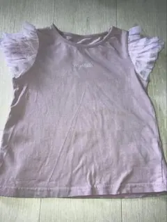 【anyfam】100cm フリル付き薄紫Tシャツのサムネイル