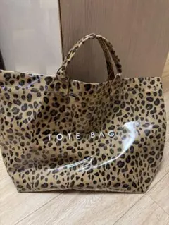 ヒョウ柄 トートバッグ 大容量