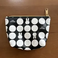 miffy/ミッフィーコラボ ドットプリントポーチ