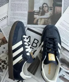 ad originals SAMBA OG 快適なユニセックススニーカー、ブルー