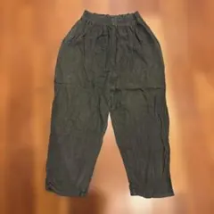 ヂェン先生の日常着　テーパードパンツ　墨色　ブラック　厚手のサムネイル