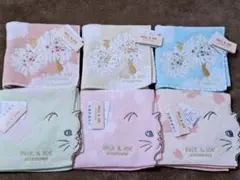 値下げ新品タグ付き]PAUL & JOE タオルハンカチ 6枚セット