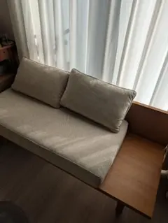 unico KURT 二人掛けソファ　ミニクッション 2つ付き