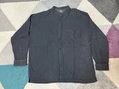 メンズ カジュアル長袖シャツ Lサイズ ダークグレー（新品・未使用）