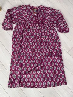 新品未使用　チャイハネ　紫ワンピース