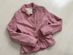 値下げしました◎ピンク レザー ジャケット Mサイズ