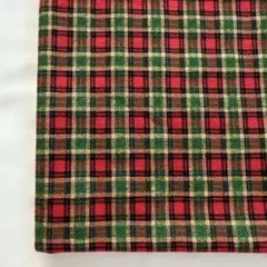 チェック柄 ニット生地 はぎれ ハンドメイド fuwacca