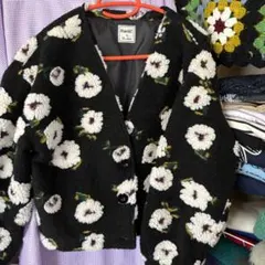花柄アウター　ショート丈　古着屋