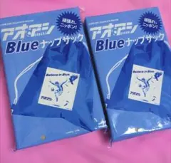 ダイム2026年8月号付録のみ✖2セット アオアシ Blue ナップサック