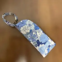 青花柄 メガネケース 布製