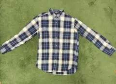 Eddie Bauer フランネルシャツ　ブルー　サイズs