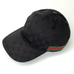 【美品】 GUCCI GGキャンバス シェリーライン キャップ 60サイズ