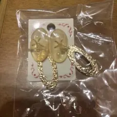 星型透明イヤリング