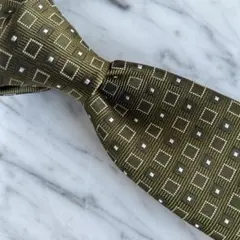 【新品】オリーブ×イエロー×白パターン化