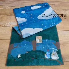【新品】となりのトトロ フェイスタオル 月夜の晩に ジブリ