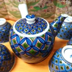 亮秀窯 七宝紋 田代亮秀造 茶器揃 6点 亮秀窯 七宝紋 田代亮秀造 茶器揃 6点 2025年最新】有田焼