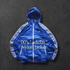 00s adidas アディダス ナイロンジャケット メッシュ ドローコード