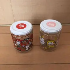BT21キャラクター ガラス瓶 2個セット