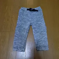 グレー ストレッチ ロングパンツ ウエスト調整可能