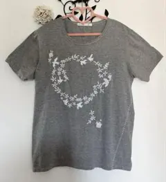 アズノウアズオオラカ　大きいTシャツ グレー 刺繍のサムネイル