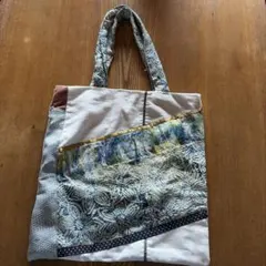 百貨店購入】【美品‼︎】ハンドメイド パッチワーク トートバッグ