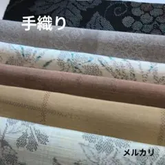 着物はぎれセット　正絹964　手織り紬　アンティーク　生地　古布　☆おまけ付き