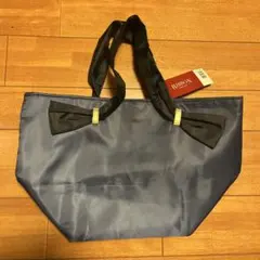 リボントートバッグ　ネイビー