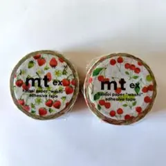カモ井 mt ex マスキングテープ 2巻セット いちご&さくらんぼのサムネイル