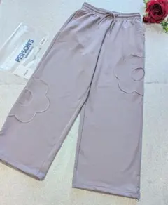 ☆PERSON'S フラワーパッチ カジュアルパンツ M ❁のサムネイル