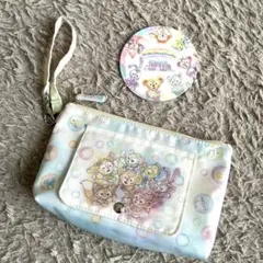 ダッフィー20周年カラフルハピネス スーベニアおてふきキャリー&コースターセット