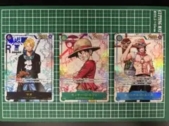 【3枚セット】 ワンピース カードゲーム サンジ ルフィ エース セット