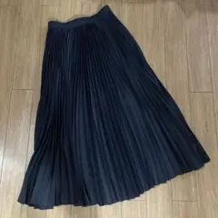 【美品 36】セオリーリュクス プリーツスカート ロング ネイビー