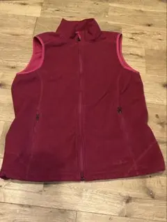 L.L.Bean 赤 フリースベスト Mサイズ