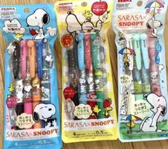 ZEBRA SARASA CLIP スヌーピー 4色セット 3セットのサムネイル