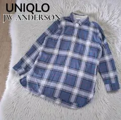 UNIQLO×JWANDERSON　丈長めフランネルシャツ　チェック
