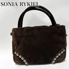 SONIA RYKIEL スタッズ　レザー　スエード　ミニトートバッグのサムネイル