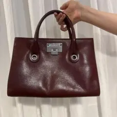 JIMMY CHOO 2WAY ショルダーバッグ ボルドーのサムネイル