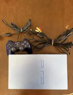 PS2 本体 アクアブルー 動作確認済み バイオおまけ - メルカリ