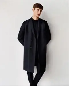 【美品】UNIQLO ルメール 黒 ロングコート L