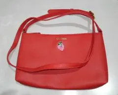 【希少】キャスキッドソン　いちご柄ショルダーバッグ