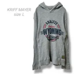 【クリフメイヤー】KRIFF MAYER ワッフルパーカー メンズ 長袖 グレー