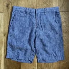 リネンショートパンツ LIMITEDEDITION 32麻100%のサムネイル